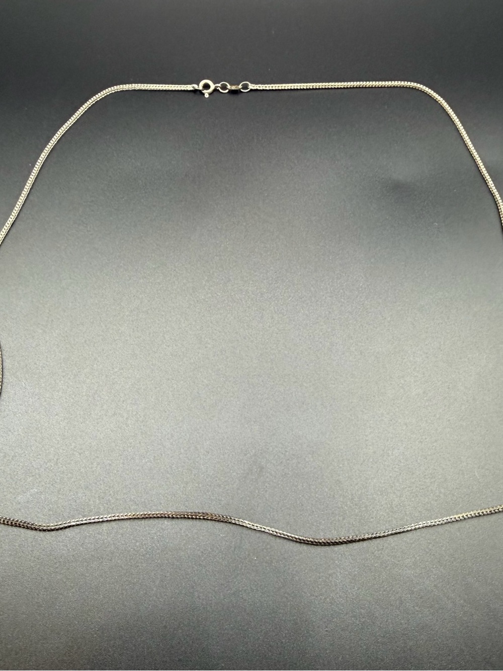 Pure 999 Fine Silver Wheat Foxtail Chain Necklace Unisex 24 IN Chain 6 Grams